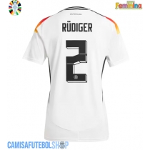 Camisa de time de futebol Alemanha Antonio Rudiger #2 Replicas 1º Equipamento Feminina Europeu 2024 Manga Curta